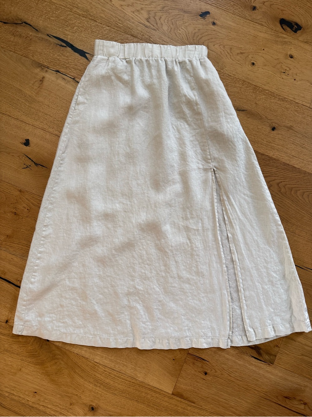 Quince 100% European Maxi Skirt in Sand